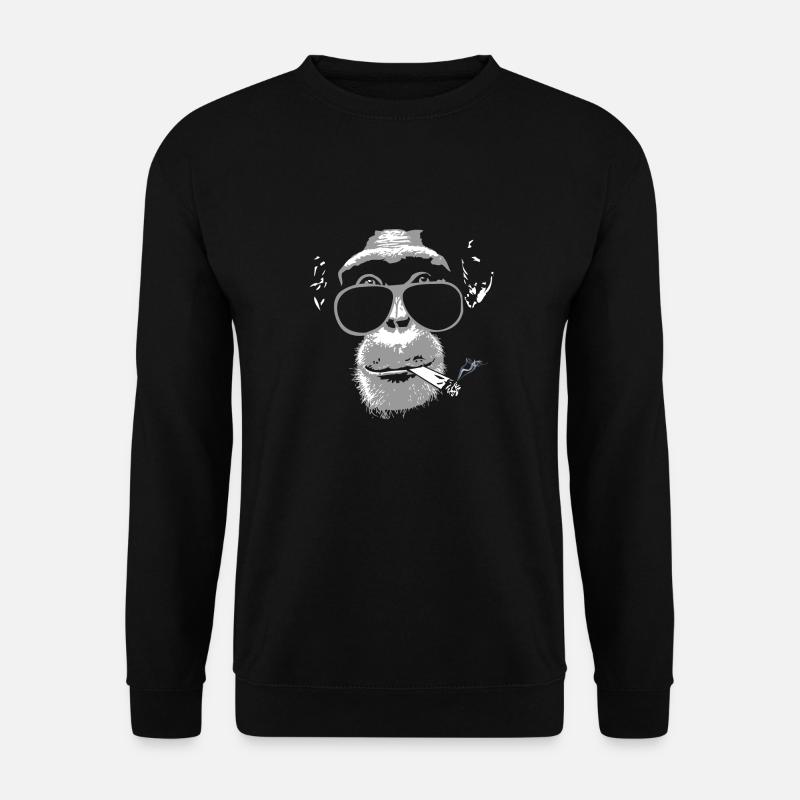 Chimpanzee with joint - Unisex Sweatshirt - black