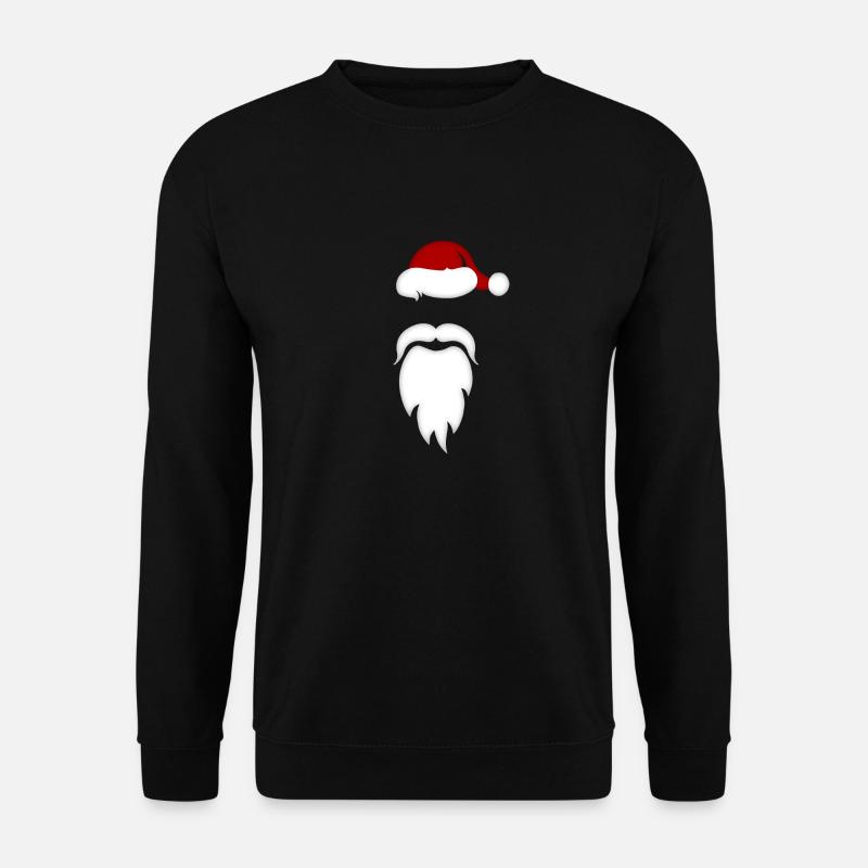 Weihnachtsmann Weihnachtsmütze Santa Claus Santa's - Unisex Pullover - Schwarz
