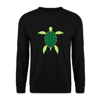 modèle tatouage sous l'eau palmes nager plongée lo - Sweat-shirt Unisexe - noir - Devant - Alina (178cm) & Michal (187cm)
