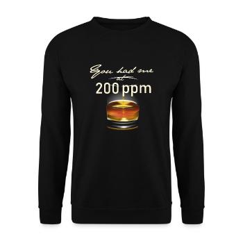 Whisky Tumbler 200 ppm - Sweat-shirt Unisexe - noir - Devant - Alina (178cm) & Michal (187cm)