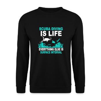 plongée sous-marine - Sweat-shirt Unisexe - noir - Devant - Alina (178cm) & Michal (187cm)