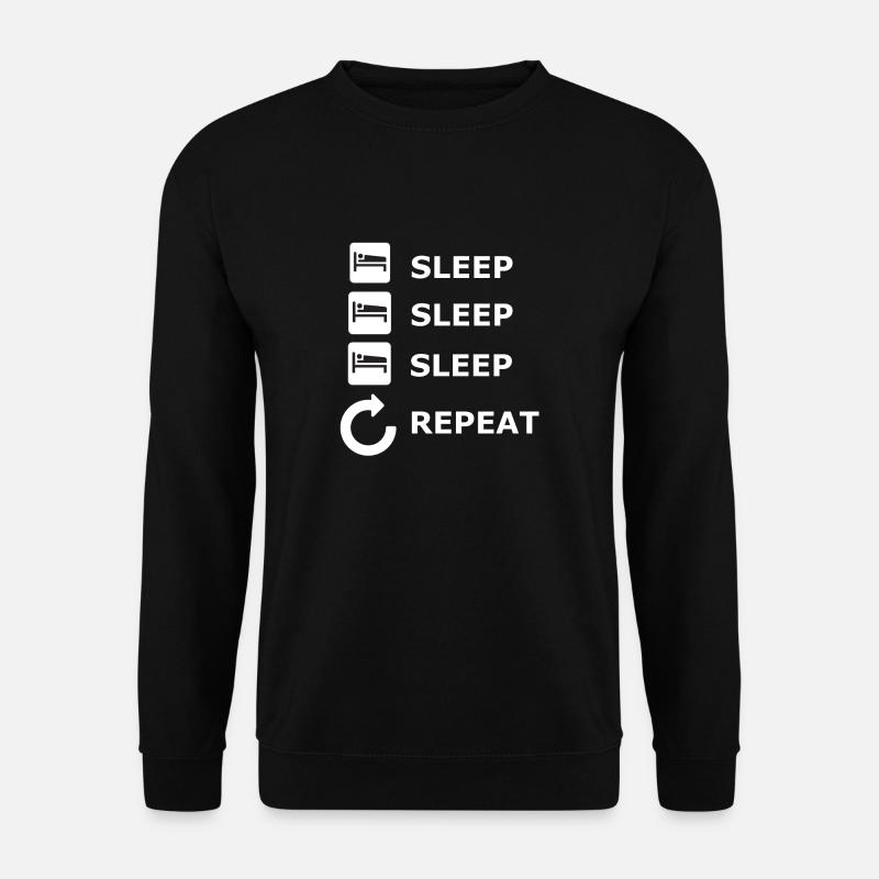 sleep sleep sleep repeat - Unisex Sweatshirt - black