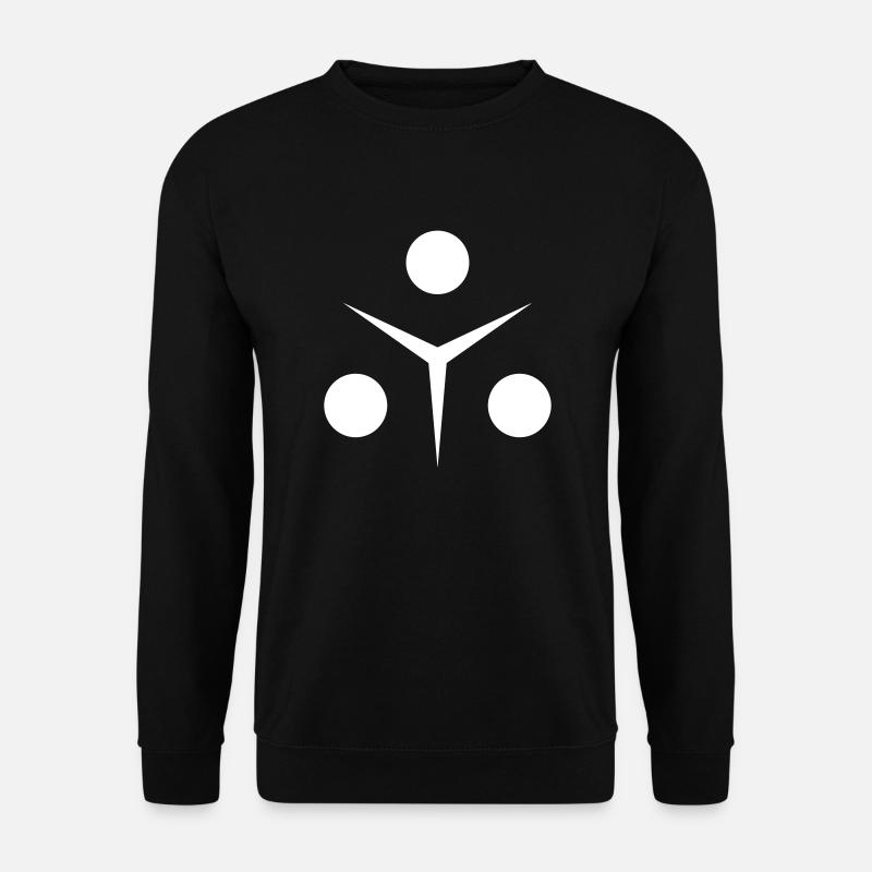 Circle spike - Unisex Sweatshirt - black