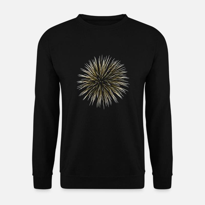 Gold willow firework - Unisex Sweatshirt - black