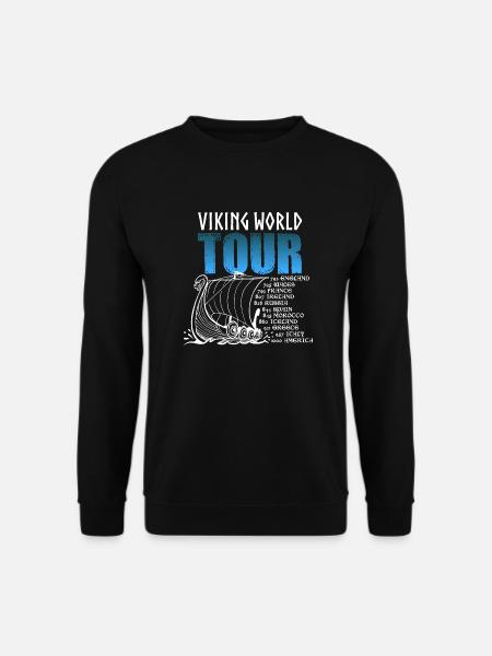 Viking World Tour Geschenk für einen echten - Unisex Pullover - Schwarz