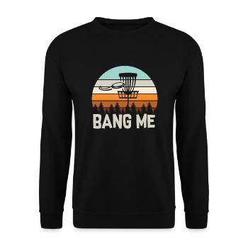 Disc golf Bang me - Sweat-shirt Unisexe - noir - Devant - Alina (178cm) & Michal (187cm)