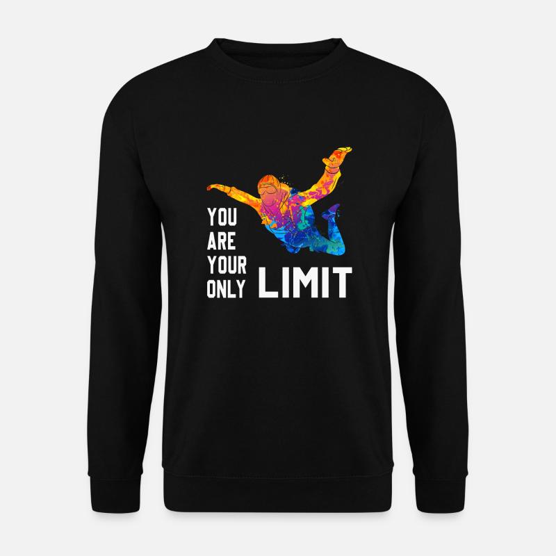 Skydive Skydiver Skydiver Freefall - Unisex Sweatshirt - black
