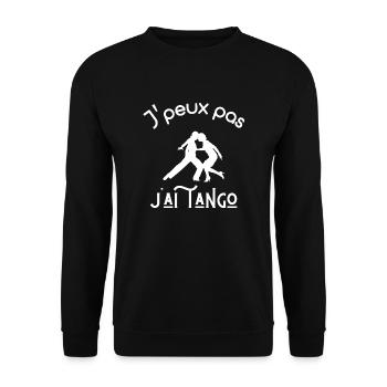 je peux pas j'ai tango - Sweat-shirt Unisexe - noir - Devant - Alina (178cm) & Michal (187cm)
