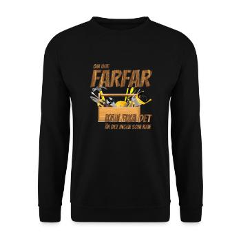 Unless grandpa can fix it, no one can - Unisex Sweatshirt - black - Front - Alina (178cm) & Michal (187cm)