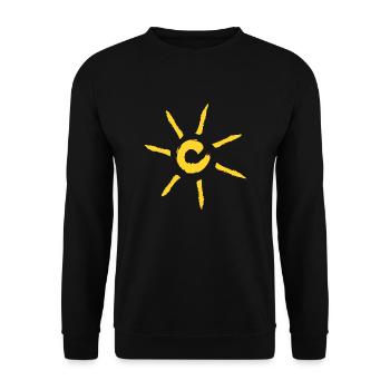 Sun - Unisex Sweatshirt - black - Front - Alina (178cm) & Michal (187cm)