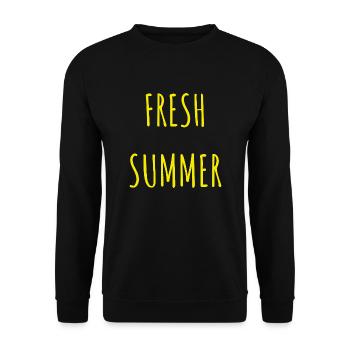 FRESH SUMMER été mer océan - Sweat-shirt Unisexe - noir - Devant - Alina (178cm) & Michal (187cm)