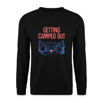 Camper drôle Camping Humor Camper - Sweat-shirt Unisexe - noir - Devant - Alina (178cm) & Michal (187cm)