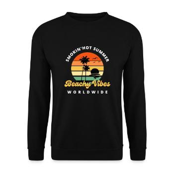 Smokin hot summer - Unisex Sweatshirt - black - Front - Alina (178cm) & Michal (187cm)