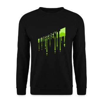 Soyez différent Logo Design - Sweat-shirt Unisexe - noir - Devant - Alina (178cm) & Michal (187cm)