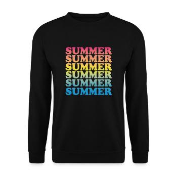 Summer - Unisex Pullover - Schwarz - Vorne - Alina (178cm) & Michal (187cm)