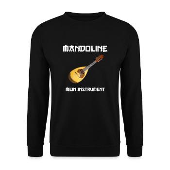 Mandoline Mein Instrument (Foto) - Unisex Pullover - Schwarz - Vorne - Alina (178cm) & Michal (187cm)