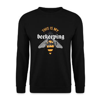 Beekeeper Honey Wildlife Nature Beekeeping - Unisex Sweatshirt - black - Front - Alina (178cm) & Michal (187cm)