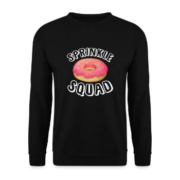sprinkle squad Design for a donuts lover - Unisex Pullover - Schwarz - Vorne - Alina (178cm) & Michal (187cm)