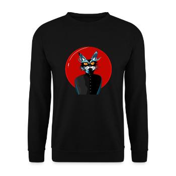 Where is my food? - Unisex Pullover - Schwarz - Vorne - Alina (178cm) & Michal (187cm)