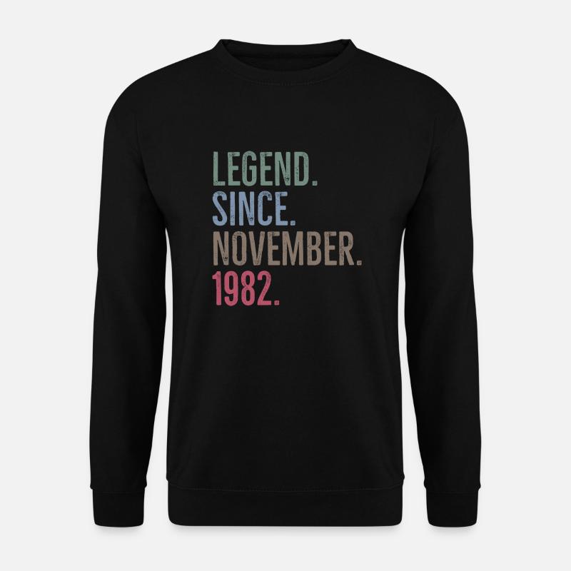 Legend Since November 1982 - Unisex Sweatshirt - black