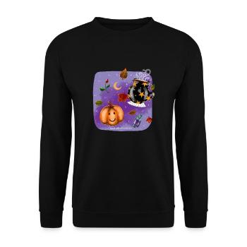 Witch stuff - Unisex Sweatshirt - black - Front - Alina (178cm) & Michal (187cm)