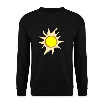 Sun Summer Watercolor Nature Beach Sky Vector 7 - Unisex Sweatshirt - black - Front - Alina (178cm) & Michal (187cm)