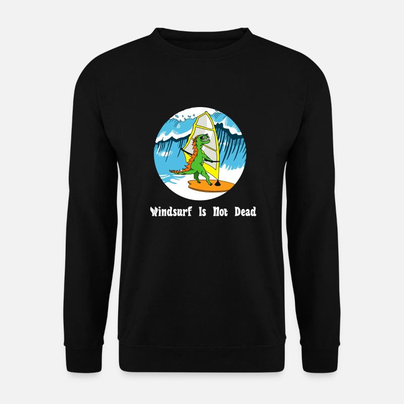Wellenschweres Weiß - Unisex Pullover - Schwarz