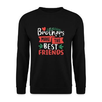 Best friends forever, best buddies forever - Unisex Sweatshirt - black - Front - Alina (178cm) & Michal (187cm)