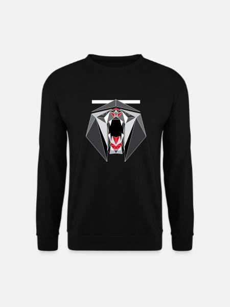 NRNF Black Panther Origami Stil - Unisex Pullover - Schwarz
