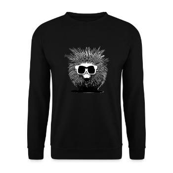 Porcupine Sunglasses Cute Animals Animal Nature 7 - Unisex Sweatshirt - black - Front - Alina (178cm) & Michal (187cm)