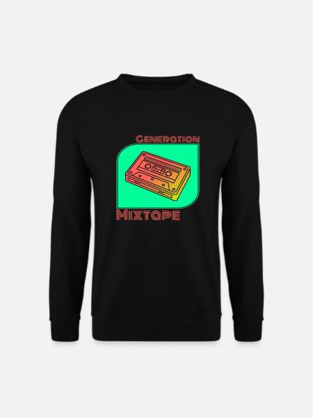 Generation Mixtape Kassette Kidcore Geschenk Idee - Unisex Pullover - Schwarz