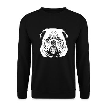 Bulldog french english dog pooch 15 - Unisex Sweatshirt - black - Front - Alina (178cm) & Michal (187cm)