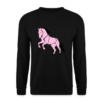 Cabriole cavalière - Sweat-shirt Unisexe - noir - Devant - Alina (178cm) & Michal (187cm)