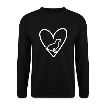 Biking Running Marathon Triathlon Bike - Unisex Sweatshirt - black - Front - Alina (178cm) & Michal (187cm)