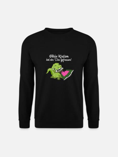 mein kostüm hat der dino gefressen, kostüm,dino - Unisex Pullover - Schwarz