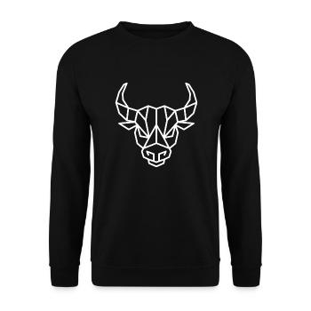 Ride the Crypto Wave: Join the Bull Market - Sweat-shirt Unisexe - noir - Devant - Alina (178cm) & Michal (187cm)