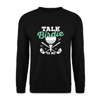 Parlez Birdie To Me Golf Golf - Sweat-shirt Unisexe - noir - Devant - Alina (178cm) & Michal (187cm)