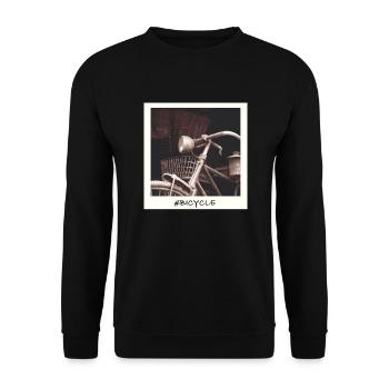 Vintage Fahrrad - Unisex Pullover - Schwarz - Vorne - Alina (178cm) & Michal (187cm)