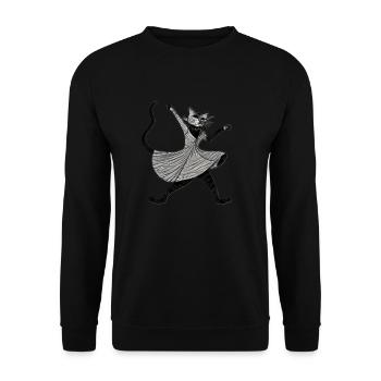 Tango Kater - Unisex Pullover - Schwarz - Vorne - Alina (178cm) & Michal (187cm)