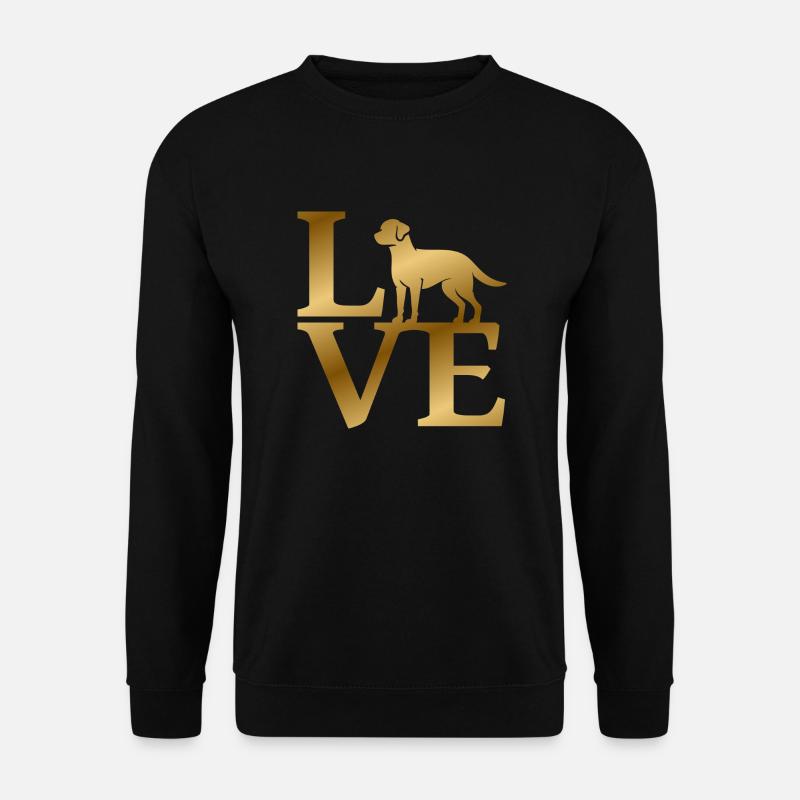 Love Labrador Retriever - Unisex Pullover - Schwarz
