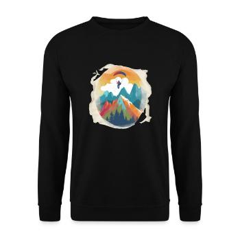 Gleitschirmfliegen Anthony - Unisex Pullover - Schwarz - Vorne - Alina (178cm) & Michal (187cm)