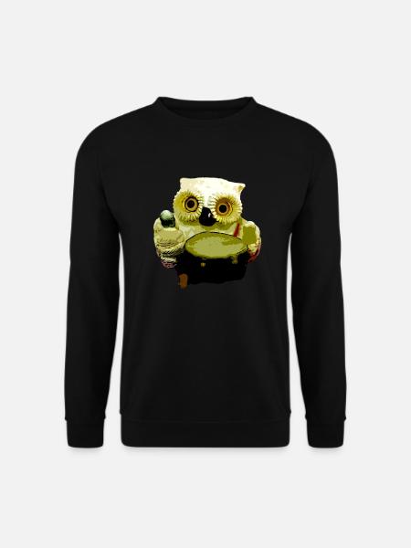 Owl musician - Unisex Sweatshirt - black
