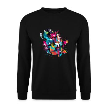 Graffiti culture - Unisex Sweatshirt - black - Front - Alina (178cm) & Michal (187cm)