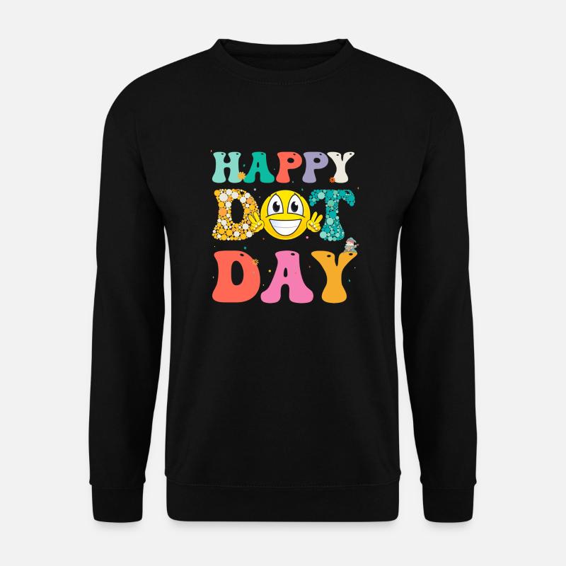 Happy Dot Day - Unisex Sweatshirt - black