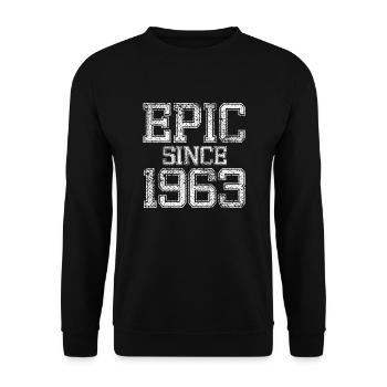 Epos seit 1963 - Unisex Pullover - Schwarz - Vorne - Alina (178cm) & Michal (187cm)