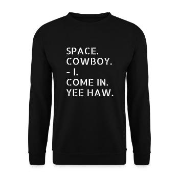 aliens funny sayings animal alien abduction alien - Unisex Pullover - Schwarz - Vorne - Alina (178cm) & Michal (187cm)