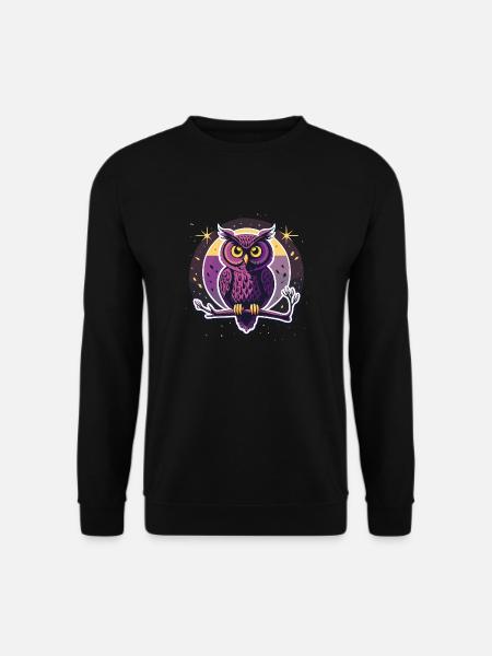 Dunkle Eule - Unisex Pullover - Schwarz