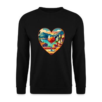 Drink Summer Holiday Love Dream Shirt Gift - Unisex Sweatshirt - black - Front - Alina (178cm) & Michal (187cm)