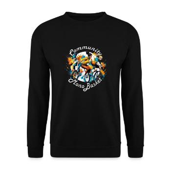 MonoBasket Filles VF - Sweat-shirt Unisexe - noir - Devant - Alina (178cm) & Michal (187cm)