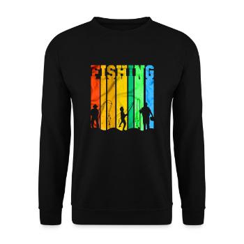 fisch, fisch, angeln, see, meer, angeln, fauna, exotisch - Unisex Pullover - Schwarz - Vorne - Alina (178cm) & Michal (187cm)